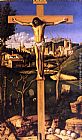 Gentile Bellini Paintings - The Crucifixion by Giovanni Bellini